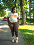 Scoop Neck Brush Strokes | Leggings Suit