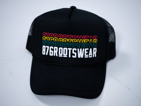 Reggae Overlap Print | Trucker hat